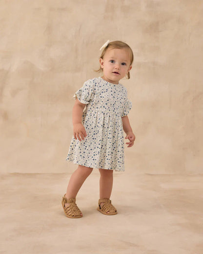 Babydoll Dress | Blue Ditsy | Rylee & Cru