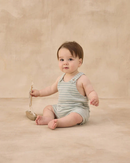 Gio Romper | Seafoam Terry Stripe | Rylee & Cru