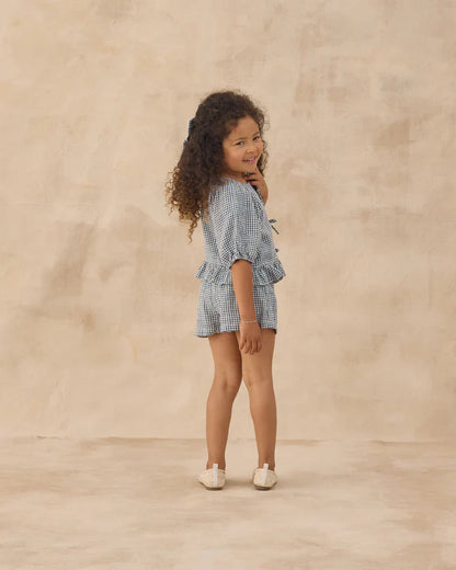 Juniper Set | Marine Gingham | Rylee & Cru