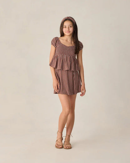Teen Rachel Skirt | Chocolate Polka Dot | Rylee & Cru