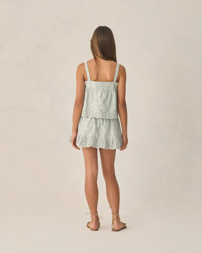 Teen Eyelet Swing Top | Seafoam | Rylee & Cru