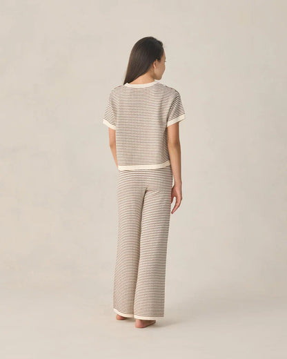 Teen Knit Set | Chocolate Stripe | Rylee & Cru