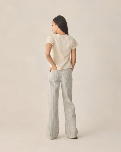 Teen Baggy Wide Leg Pant | Railroad Stripe| Rylee & Cru