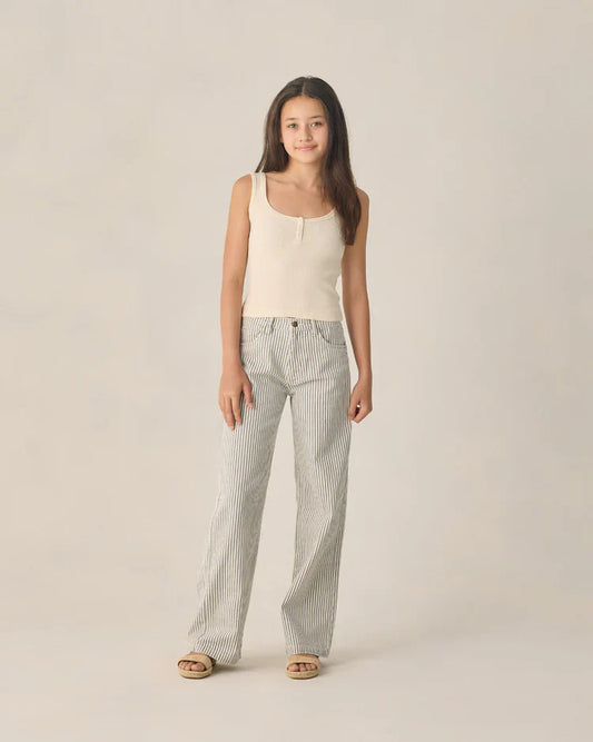 Teen Ribbed Tank | Natural | Rylee & Cru