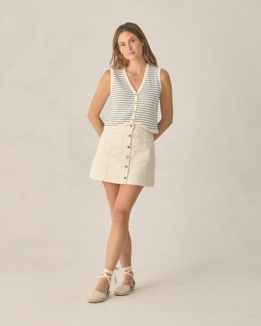 Ladies Denver Mini Skirt | Natural | Rylee & Cru