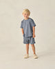 Oceanside Tech Short | Heathered Marine | Rylee & Cru
