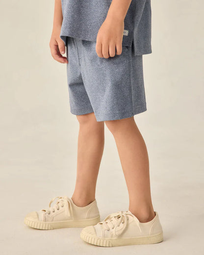 Oceanside Tech Short | Heathered Marine | Rylee & Cru
