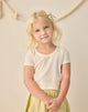 Pointelle Tee | Ivory | Rylee & Cru