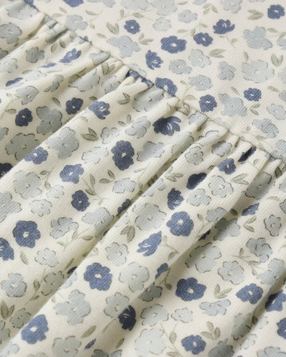 Babydoll Dress | Blue Ditsy | Rylee & Cru