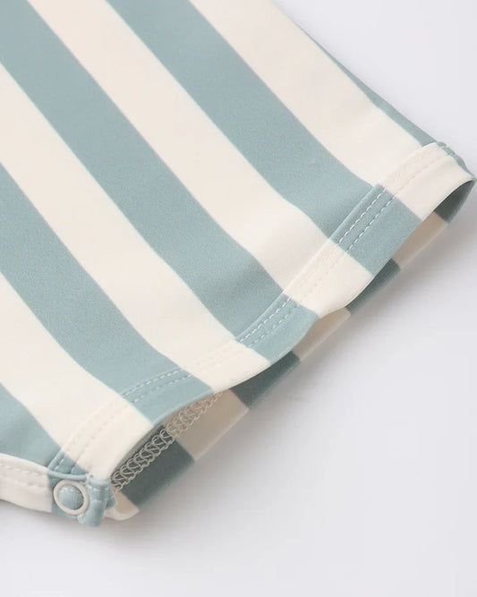 Shorty One-Piece | Green Stripe | Rylee & Cru