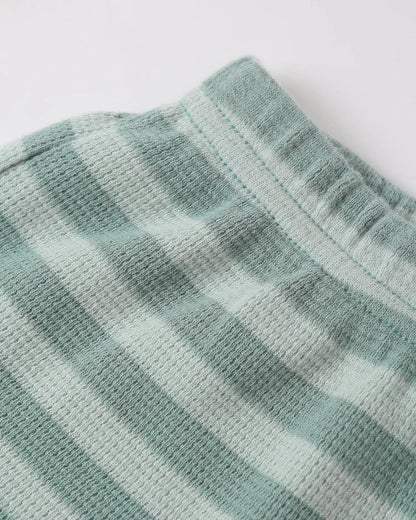 Summer Waffle Set | Sea Green Stripe | Rylee & Cru