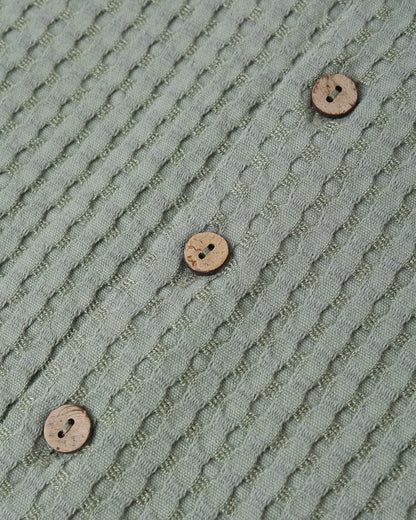 Lapel Collar Shirt | Sea Green | Rylee & Cru
