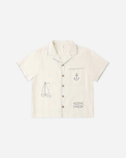 Lapel Collar Shirt | Sailor | Rylee & Cru