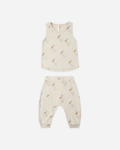 Tank + Slouch Pant Set | Pelican | Rylee & Cru