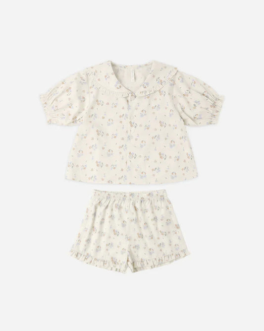Delilah Pajama Set | Pastel Garden | Rylee & Cru