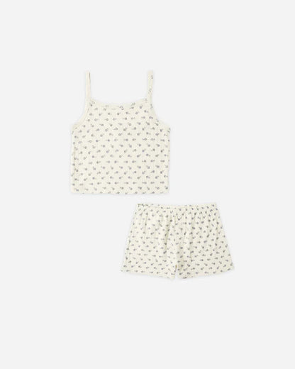 Pointelle Lounge Set | Natural | Rylee & Cru