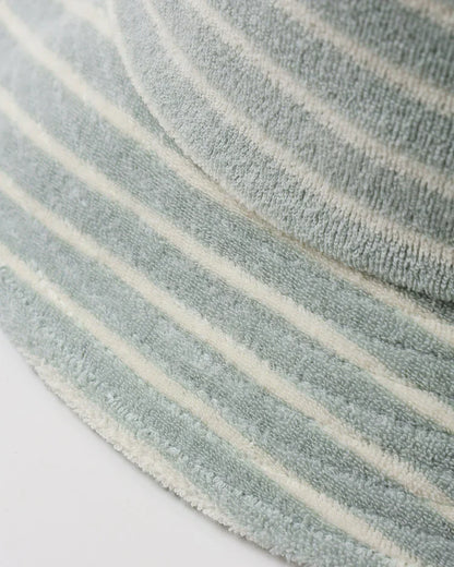 Bucket Hat | Seafoam Terry Stripe | Rylee & Cru