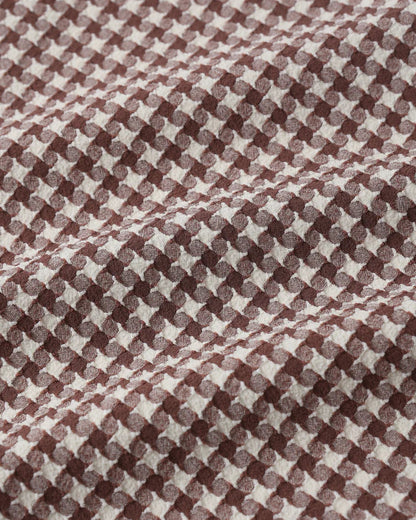 Ladies Banded High Cut Bikini | Chocolate Houndstooth | Rylee & Cru