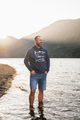 SALMON - Unisex Eco Hoodie - Navy